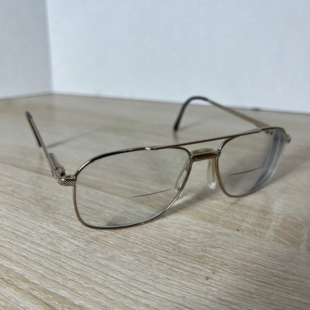 Stetson 178 Zyloware 057 Eyeglasses Gold Frames Only 57-16 Excellent Cond